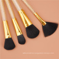 Portable Travel Bottle 12pcs  Glitter handle  Makeup Brushes Set Kit Case  Bucket  Makeup  Brush